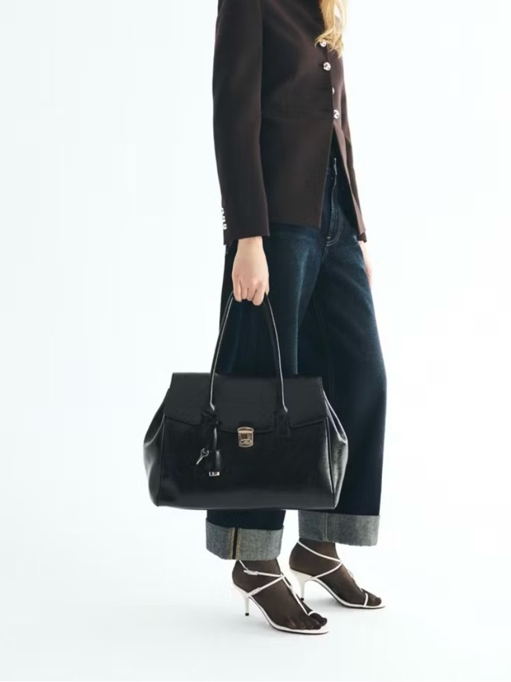 Mango Black  Tote